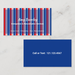 Immigration Citizenship Business Card
