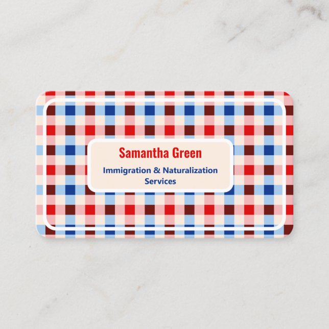 Immigration Citizenship Business Card (Front)