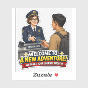 Immigration Officer Sticker – New Adventure