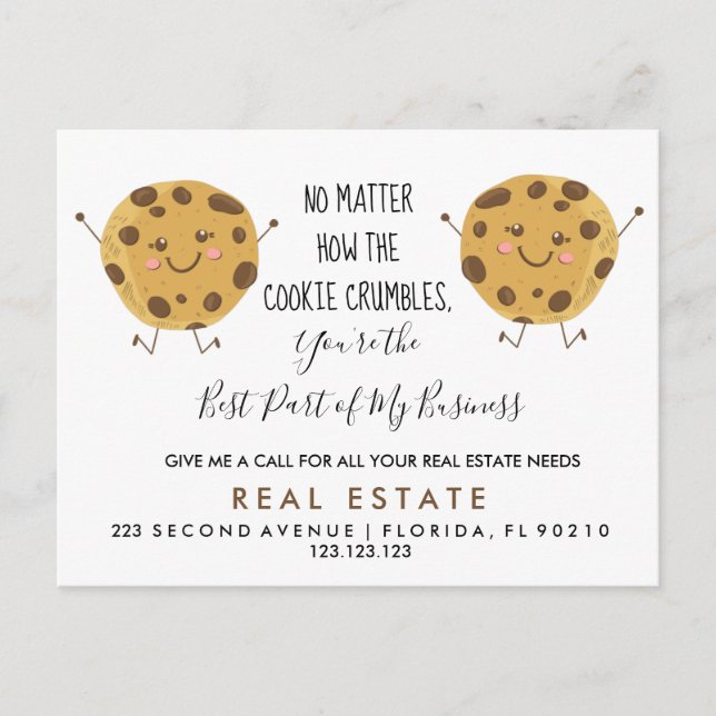 immobilier COOKIE références Faire-part (Devant)