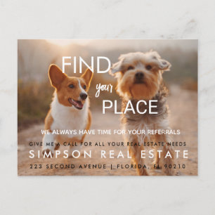 Immobilier FI et votre place Faire-part Carte post