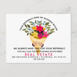 immobilier Fleurs référentiels Faire-part