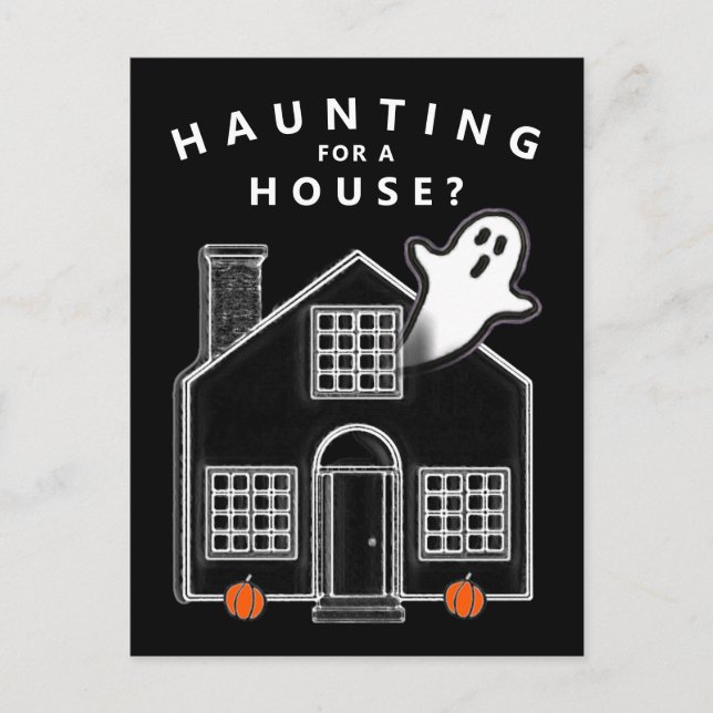 Immobilier immobilier Octobre Halloween Cartes pos (Devant)
