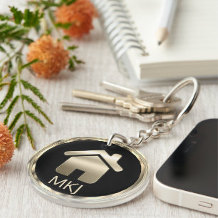 Immobilier noir et or - Monogramme