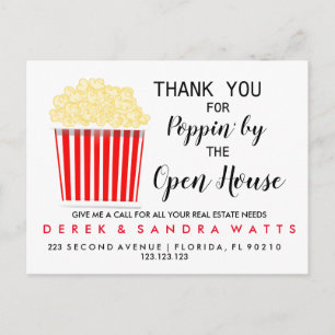 Immobilier POPCORN open house Faire-part Pos
