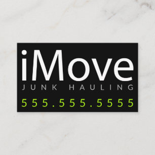 iMove. Junk Hauling or Moving Business Card