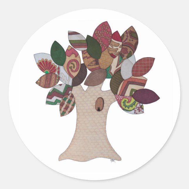 Imp Tree Classic Round Sticker (Front)