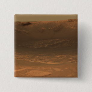 Impact crater Endurance on the surface of Mars 2 Inch Square Button