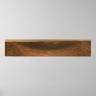 Impact crater Endurance on the surface of Mars Poster