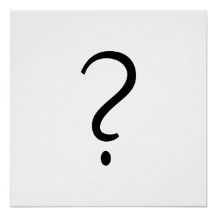 IMPACT design: question mark Poster