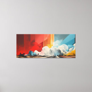 Impact No.03 - Abstract Patchwork Art Collection  Canvas Print