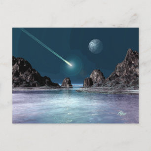 IMPACT Sci-Fi Retro Space Art Postcard