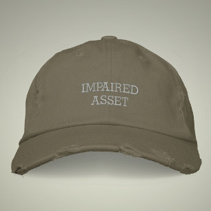 Impaired Asset Vintage Style Distressed Embroidered Hat