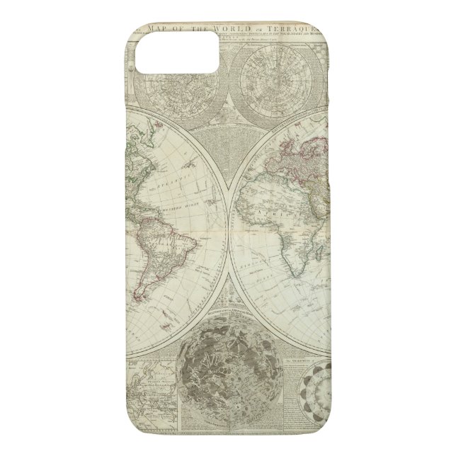 Impaired World Map 25 Case-Mate iPhone Case (Back)