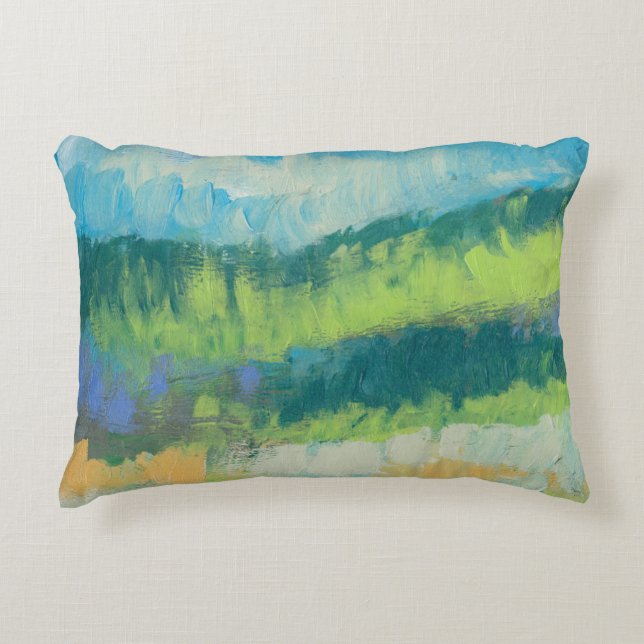 Impasto Field II Decorative Pillow (Front)