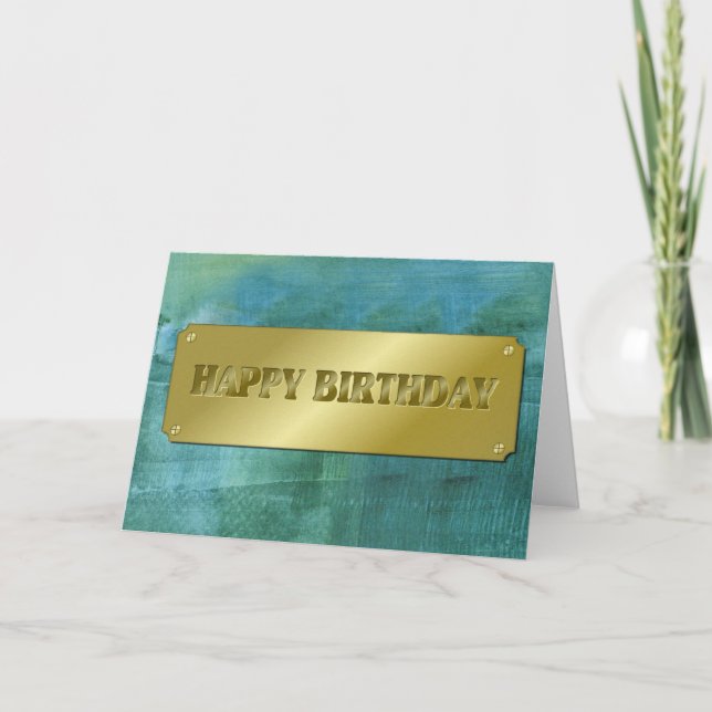 Impasto-Happy Birthday Card (Front)
