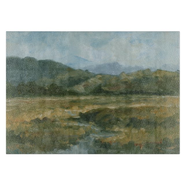 Impasto Landscape III Cutting Board (Front)