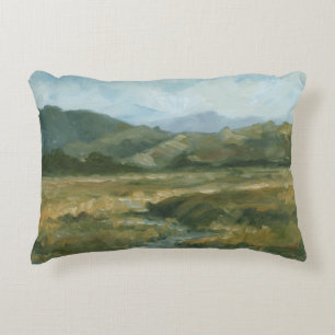 Impasto Landscape III Decorative Pillow