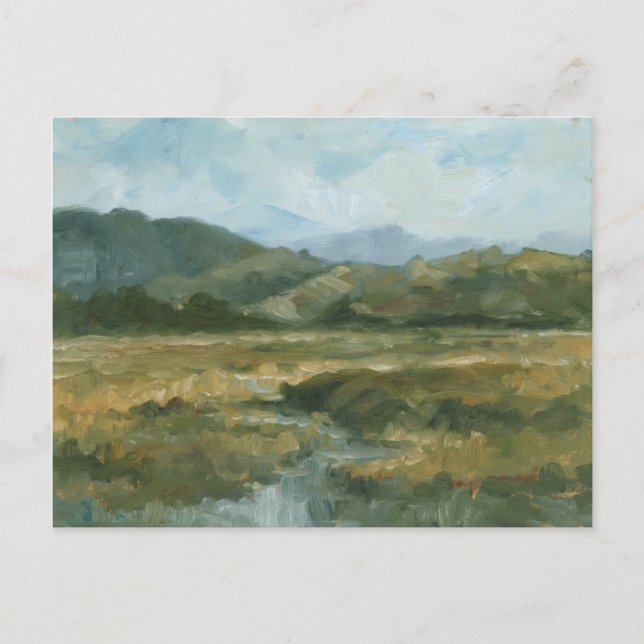 Impasto Landscape III Postcard (Front)