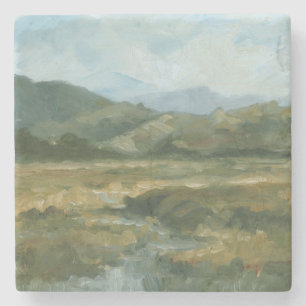 Impasto Landscape III Stone Coaster