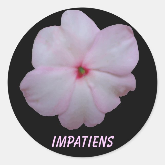 Impatiens Customizable Sticker (Front)