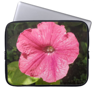 Impatiens Dark Pink Laptop Bag