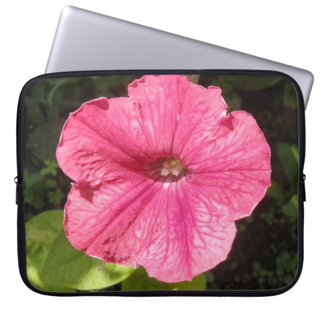 Impatiens Dark Pink Laptop Bag (Front)