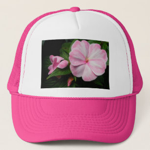 Impatiens Pink White Hat
