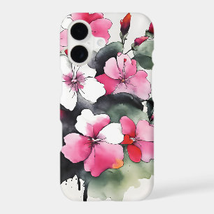 Impatiens - Watercolor flowers