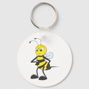 Impatient Bee Keychain