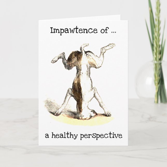 Impawtance d'une carte de voeux saine perspective (Devant)