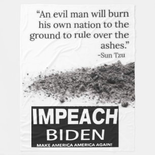 IMPEACH BIDEN FLEECE BLANKET