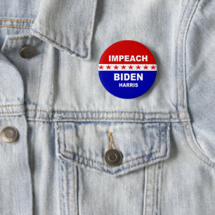 Impeach Biden Harris 2 Inch Round Button