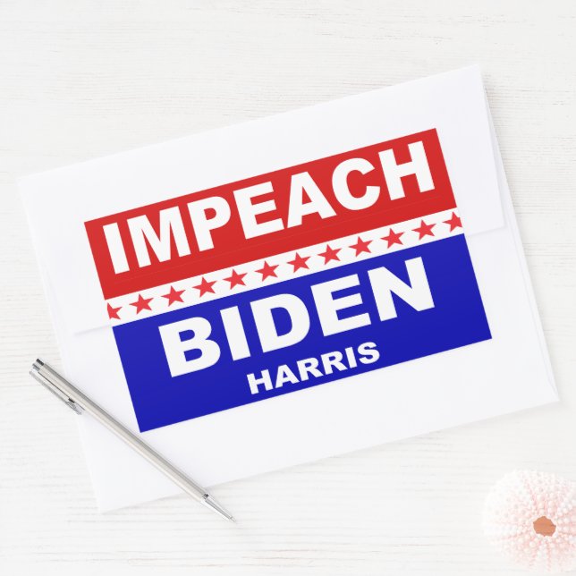 Impeach Biden Harris Sticker (Envelope)