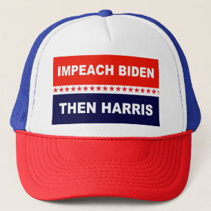 Impeach Biden Than Harris Trucker Hat