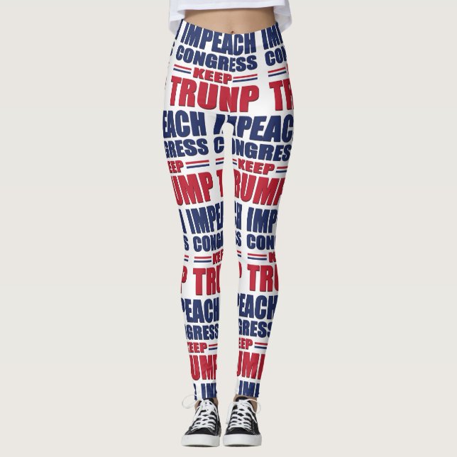 Impeach Congress and Keep Trump Leggings (Front)