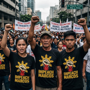 Impeach Marcos Filipino Corruption Protest T-Shirt