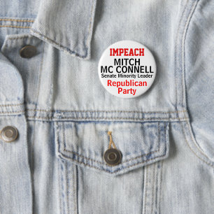 Impeach Mc Connell Senate EDIT NAME 2 Inch Round Button
