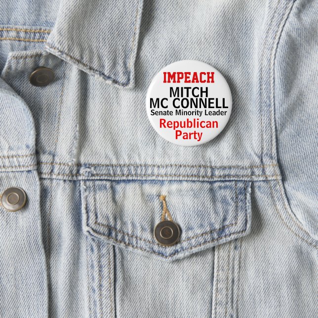 Impeach Mc Connell Senate EDIT NAME 2 Inch Round Button (In Situ)