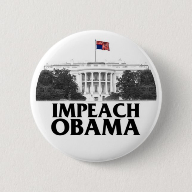 Impeach Obama 2 Inch Round Button (Front)