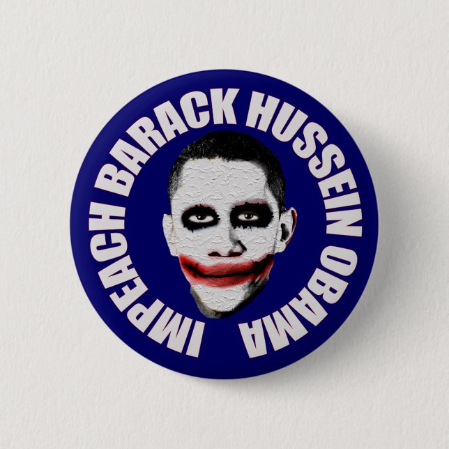 Impeach Obama 2 Inch Round Button (Front)