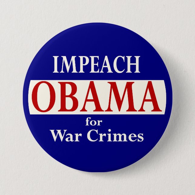 Impeach Obama 3 Inch Round Button (Front)