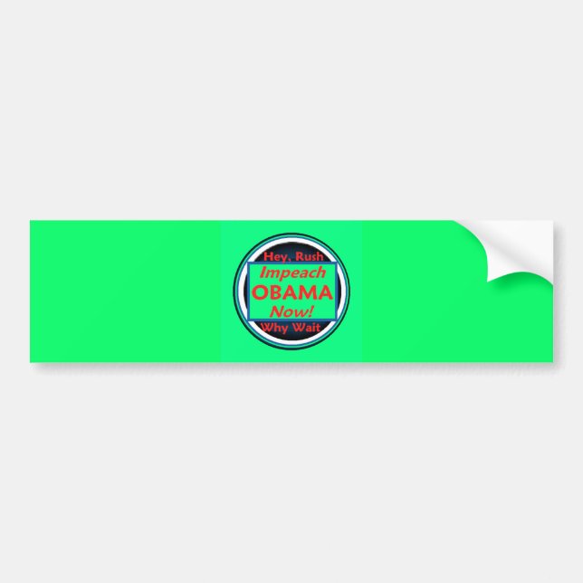 IMPEACH OBAMA  Bumper Sticker (Front)