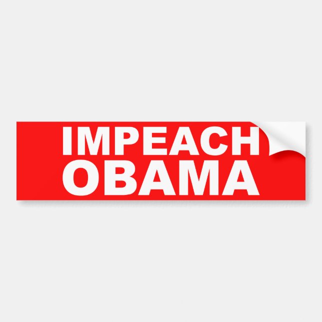 IMPEACH OBAMA Bumper Sticker (Front)