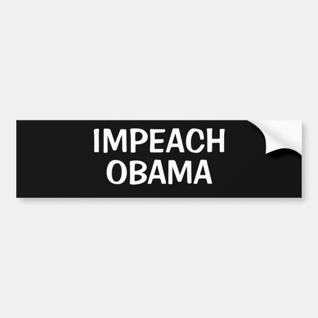IMPEACH, OBAMA BUMPER STICKER (Front)