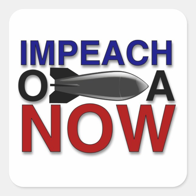Impeach "oBOMBa" Obama Square Sticker (Front)