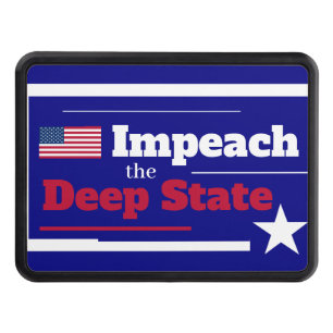 Impeach the Deep State   Trailer Hitch Cover