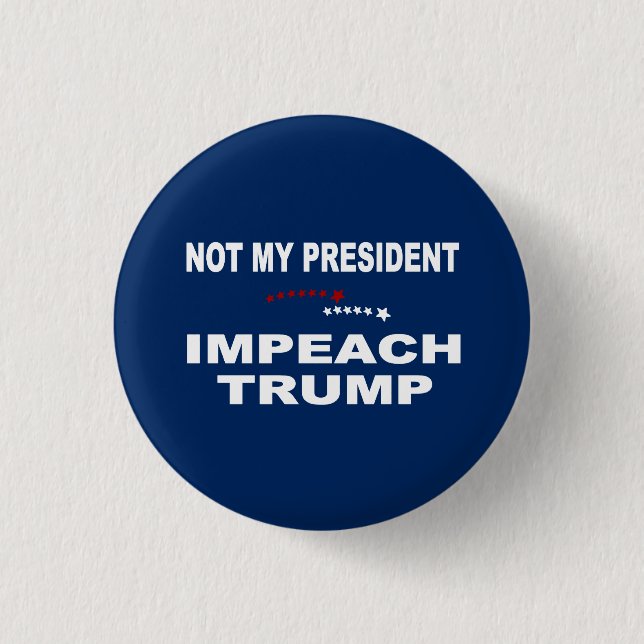 Impeach Trump 1 Inch Round Button (Front)