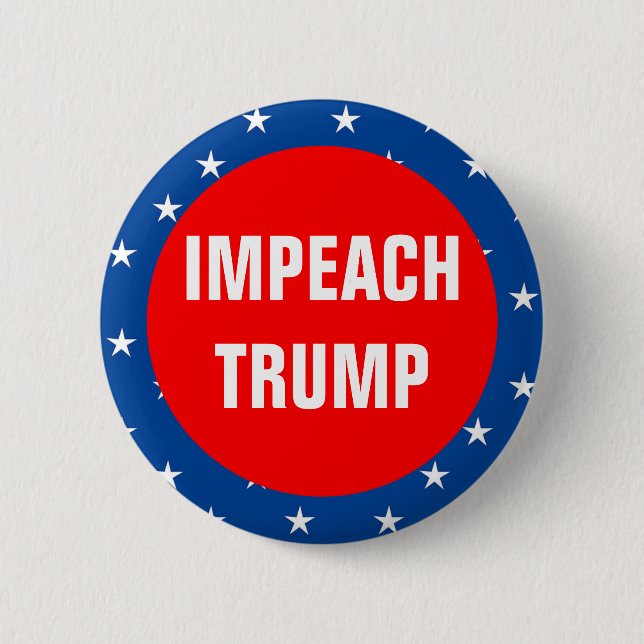 Impeach Trump 2 Inch Round Button (Front)