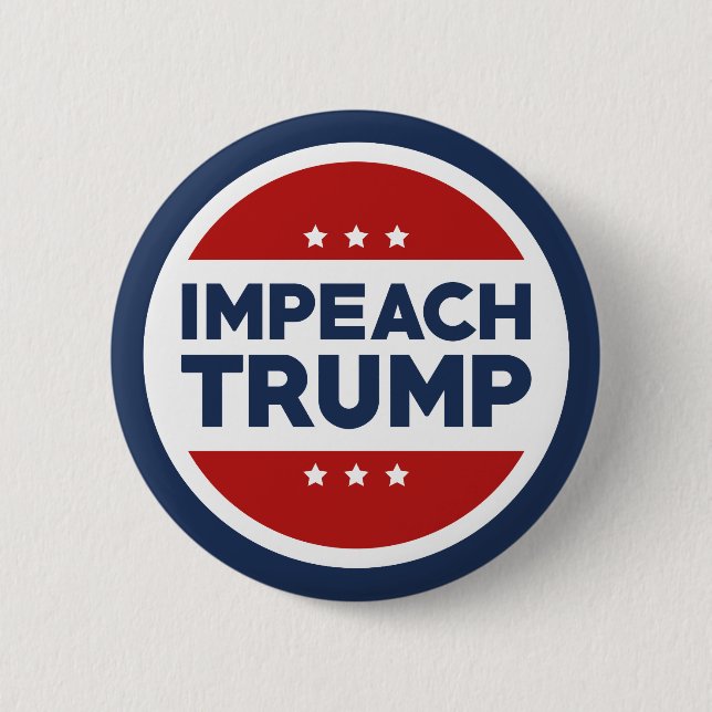 Impeach Trump 2 Inch Round Button (Front)